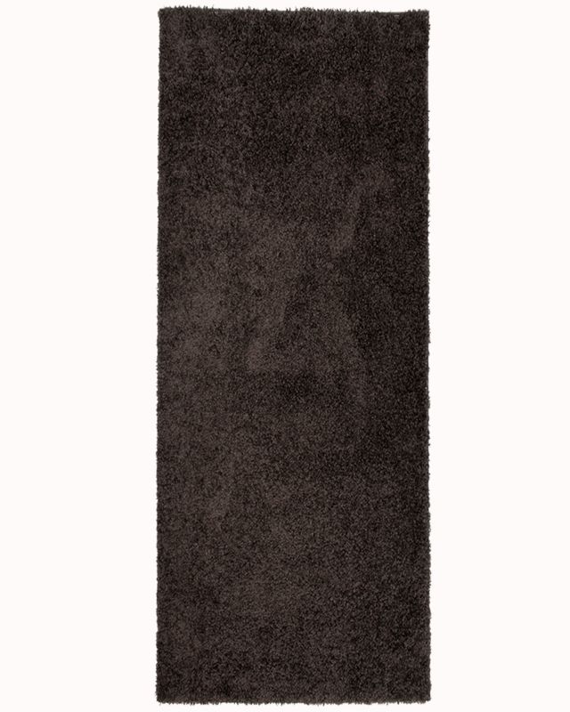 Chodnik do przedpokoju, korytarza 70x150cm Unito Antracite Mazovia - Shaggy, puszysty, wysokie runo, antracytowy, 1szt.