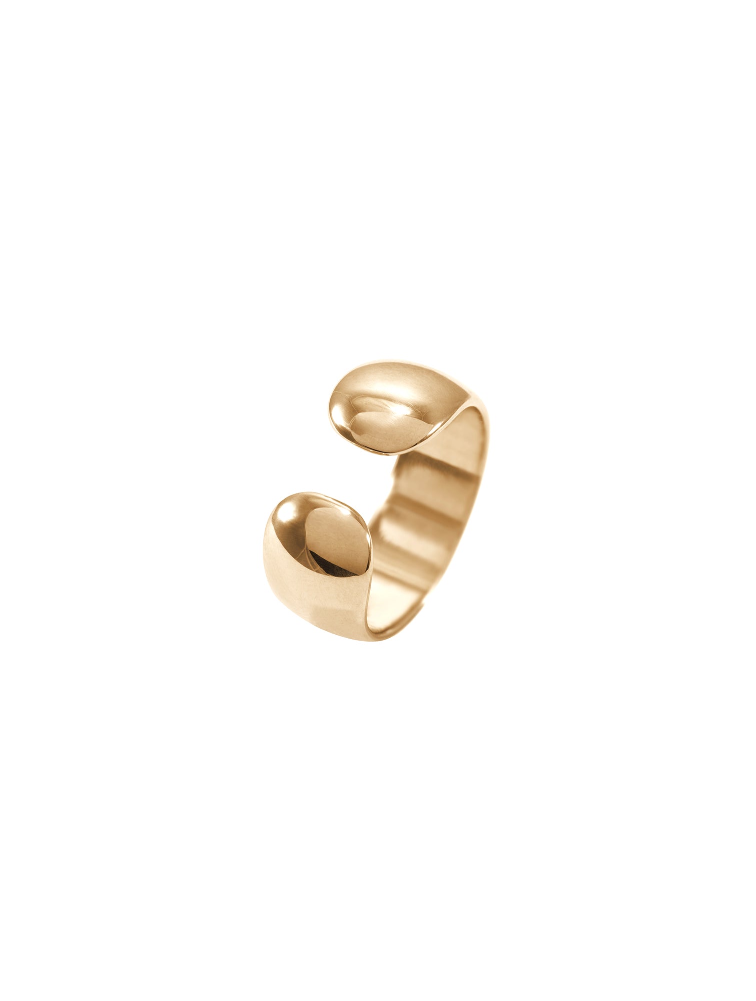 Aloe Ring N°3 - gruba, otwarta obrączka, 16