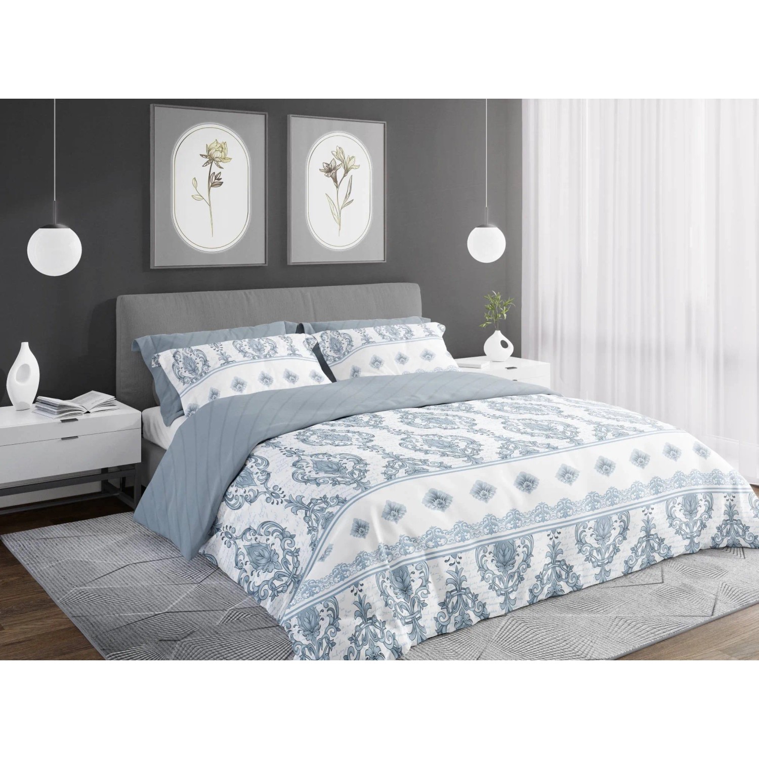 Pościel satynowa PURE SATEEN 220 x 200 cm wzory