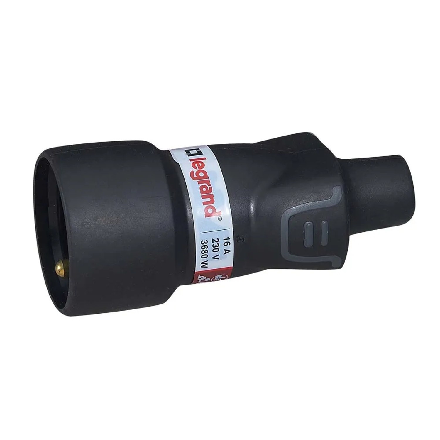 Legrand Gniazdo gumowe 2P+Z 16 A czarne