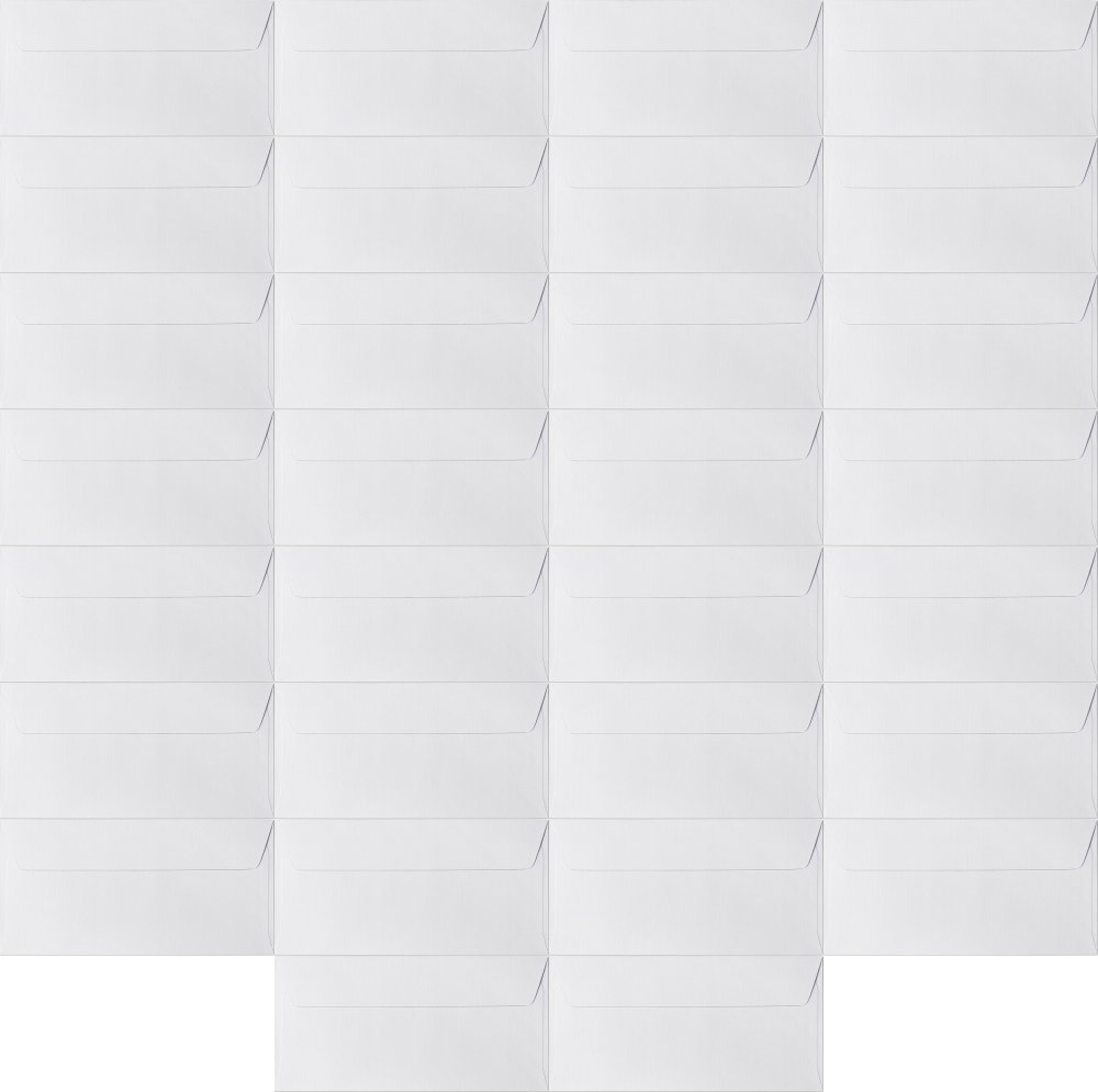 100x Koperta ozdobna, Galeria Papieru, DL Holland, 120g/m2, 10 sztuk, biały