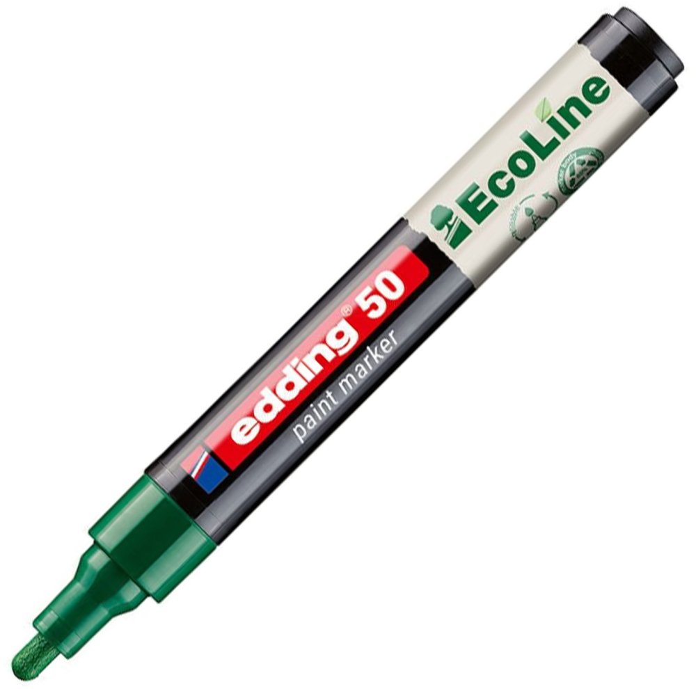 Marker olejowy edding 50 EcoLine, okrągła, 2-3mm, zielony