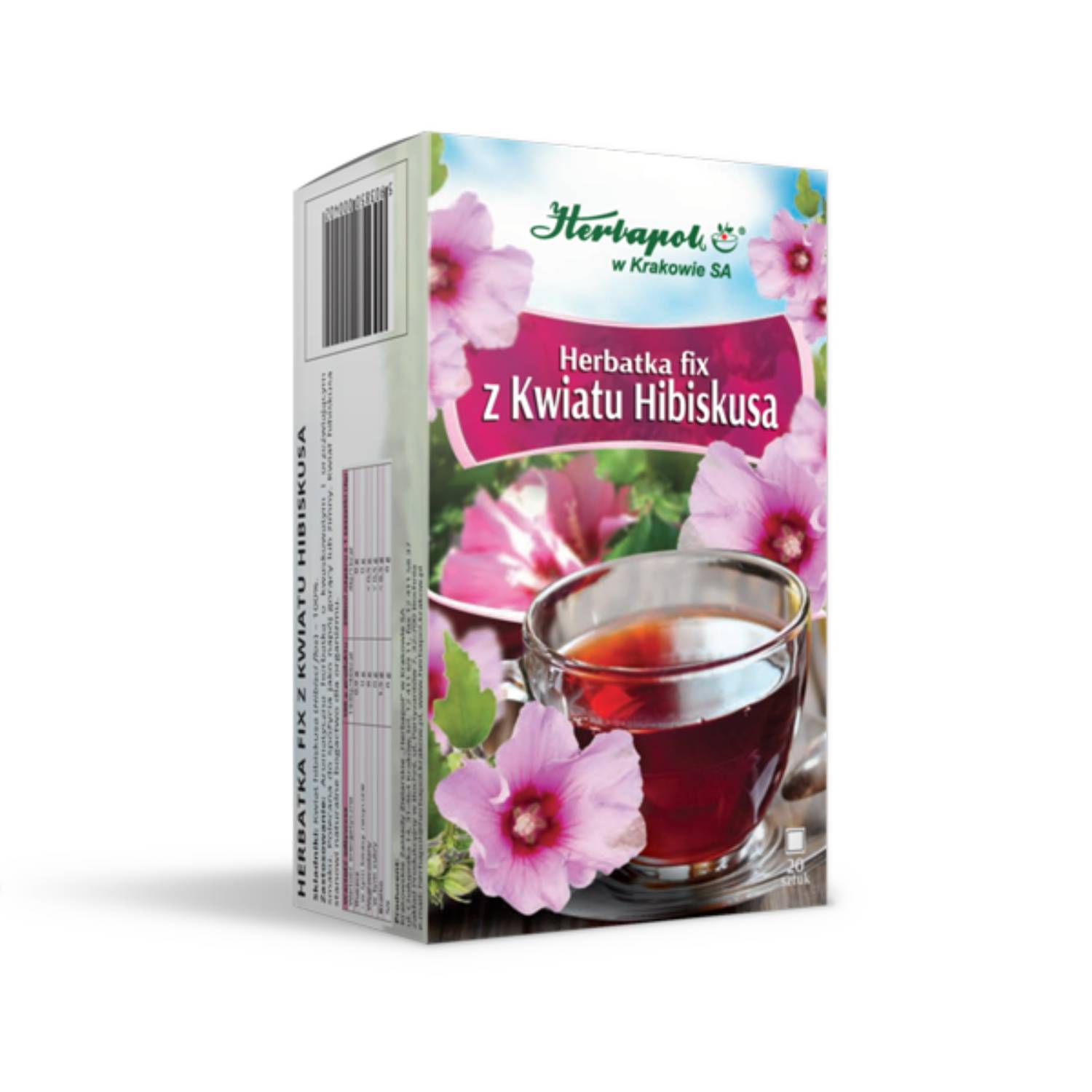 Herbapol kraków herbatka fix, z kwiatu hibiskusa, 20 saszetek