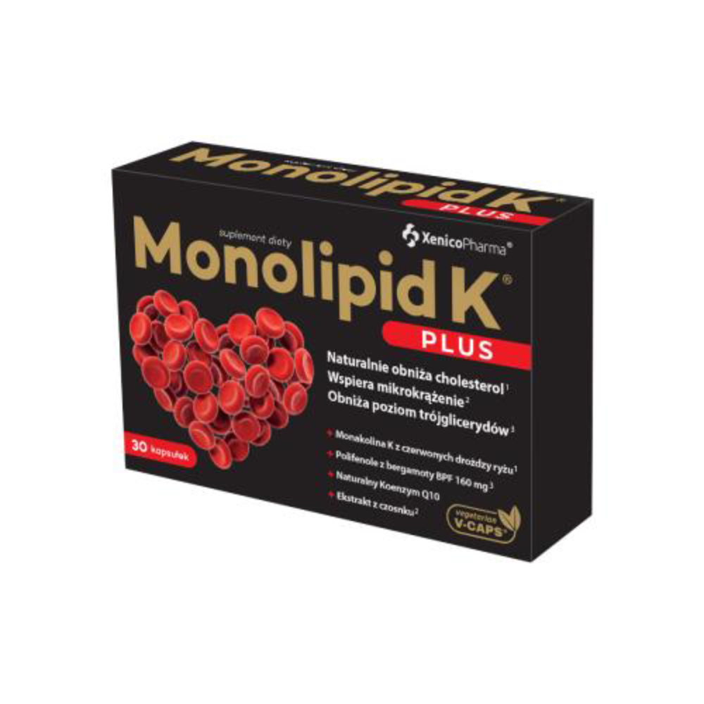 Monolipid k plus, 30 kapsułek (data ważności: 31.08.2026)