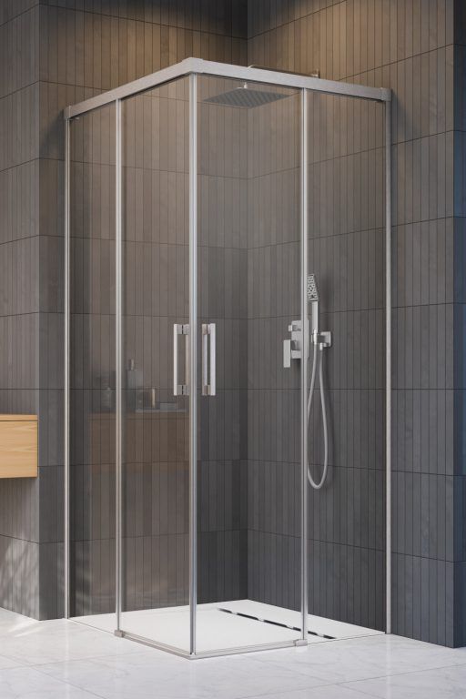 Radaway Idea Brushed Nickel KDD drzwi prysznicowe 100 cm lewe nikiel szczotkowany/szkło przezroczyste 387062-91-01L - Wysyłka w 24h