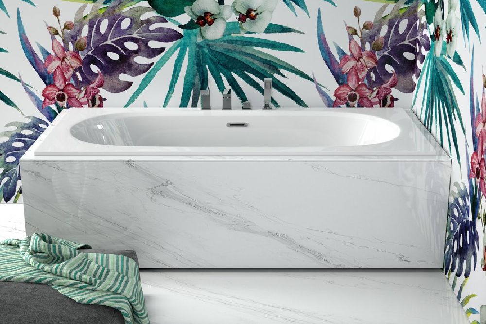 Besco Vitae Slim+ wanna prostokątna Slim 159,5x75 cm biała #WAV-160-SG+