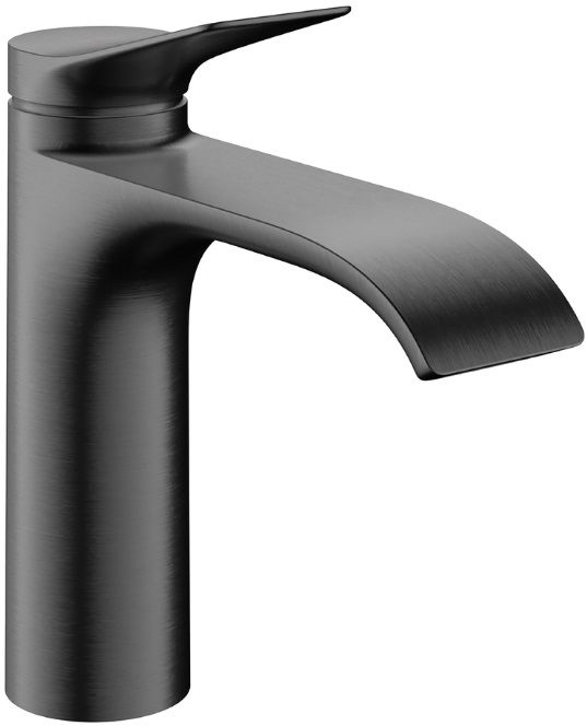 Hansgrohe Vivenis bateria umywalkowa stojąca czarny chrom szczotkowany 75024340
