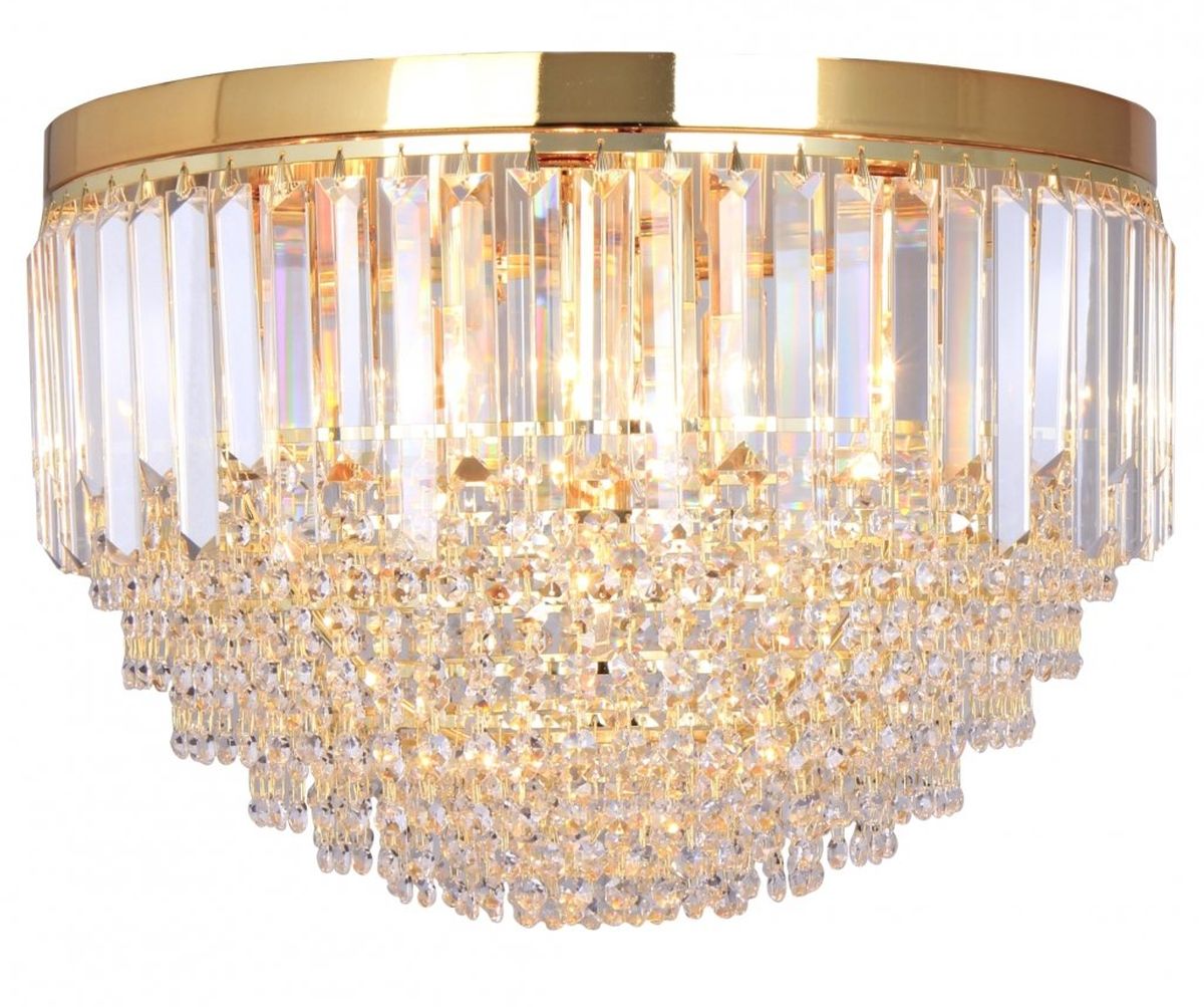 Zuma Line Charlotte lampa podsufitowa 7x40W złoty/przezroczysty FC19003/7