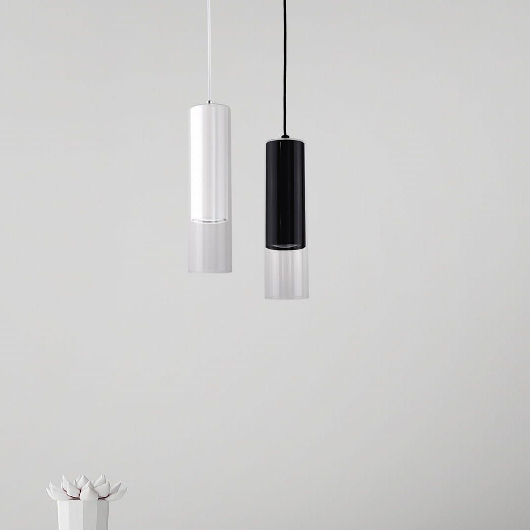Light Prestige Manacor lampa wisząca 1x50W czarna/przezroczysta LP-232/1PBK