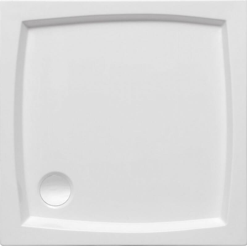 Polimat Patio brodzik 90x90 cm kwadratowy biały 00733 - Wysyłka w 24h