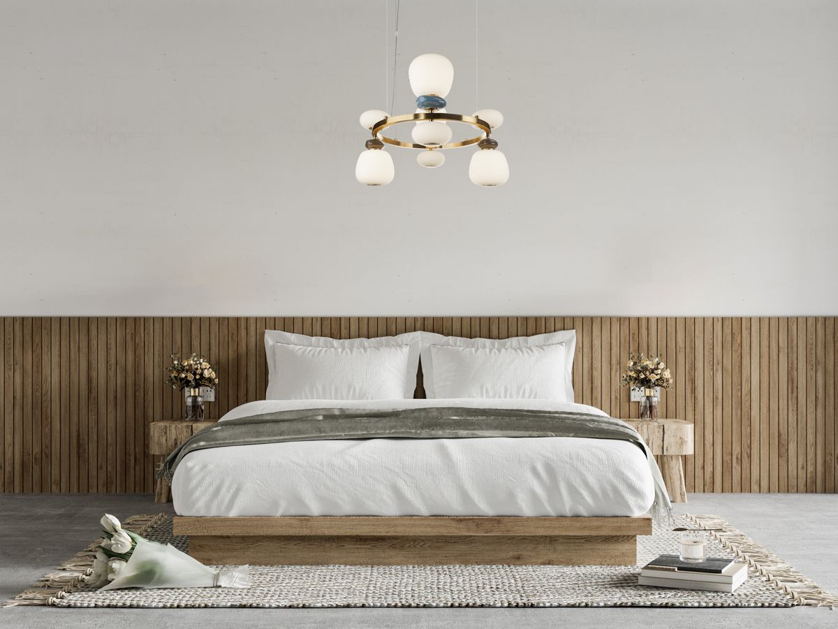 Italux Evans lampa wisząca 1x33 W złota PND-94981-4B-GD
