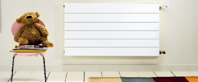 Purmo Ramo Compact grzejnik płytowy 90x80 cm podłączenie boczne biały RC22 900x800
