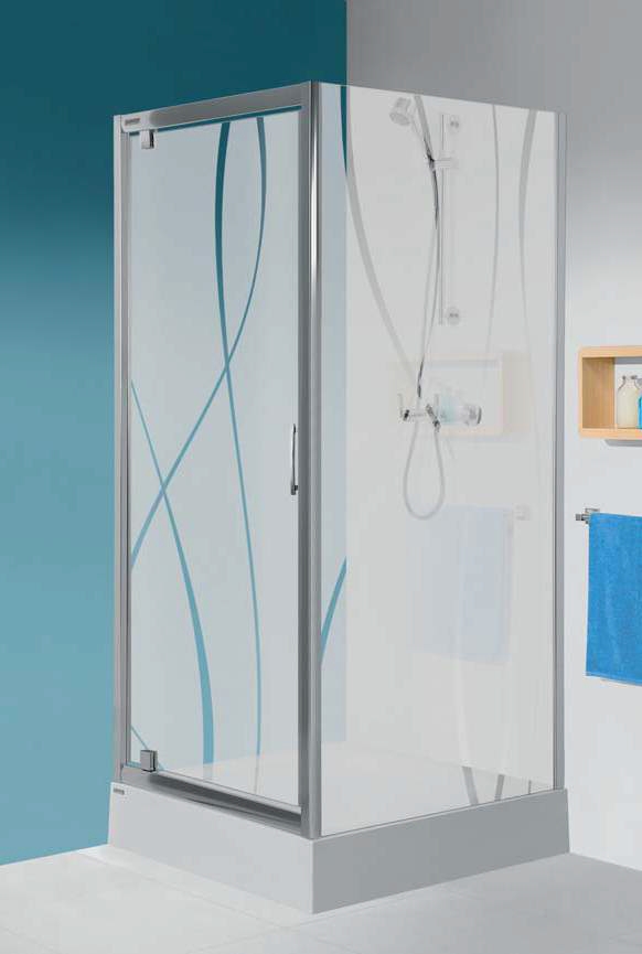 Sanplast TX ścianka dodatkowa 100 cm SS0/TX5b-100 srebrny mat/szkło przezroczyste 600-271-1330-39-401