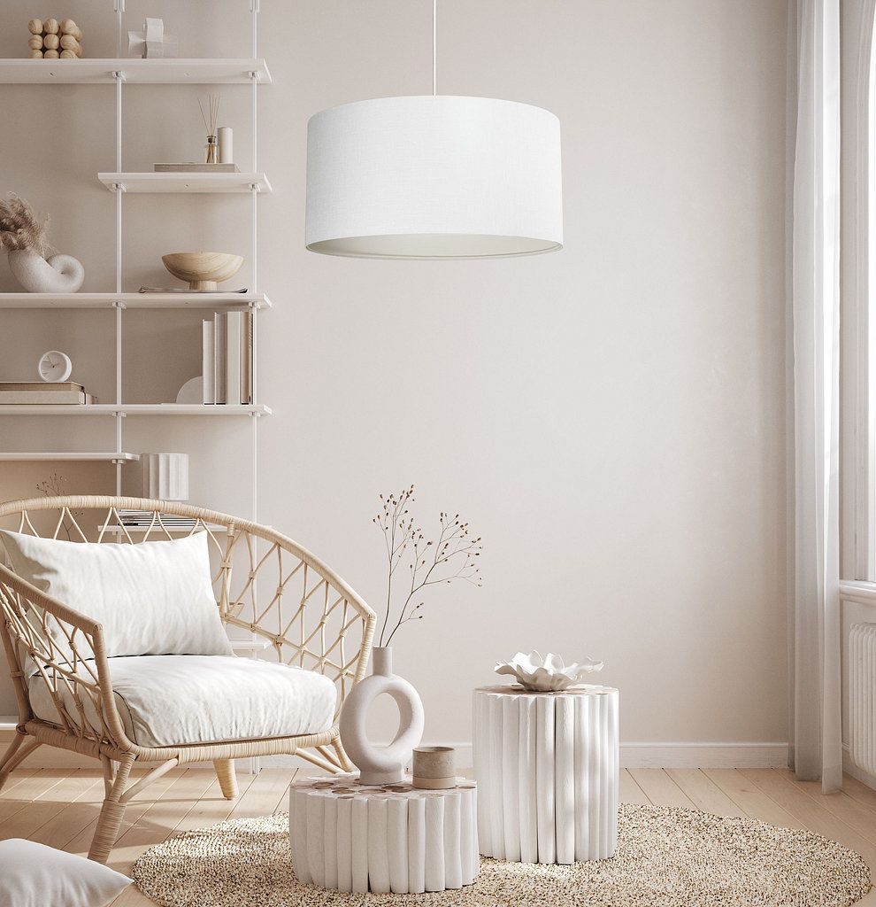 BPS Koncept Len Light lampa wisząca 1x60 W biała 0E0-206-60