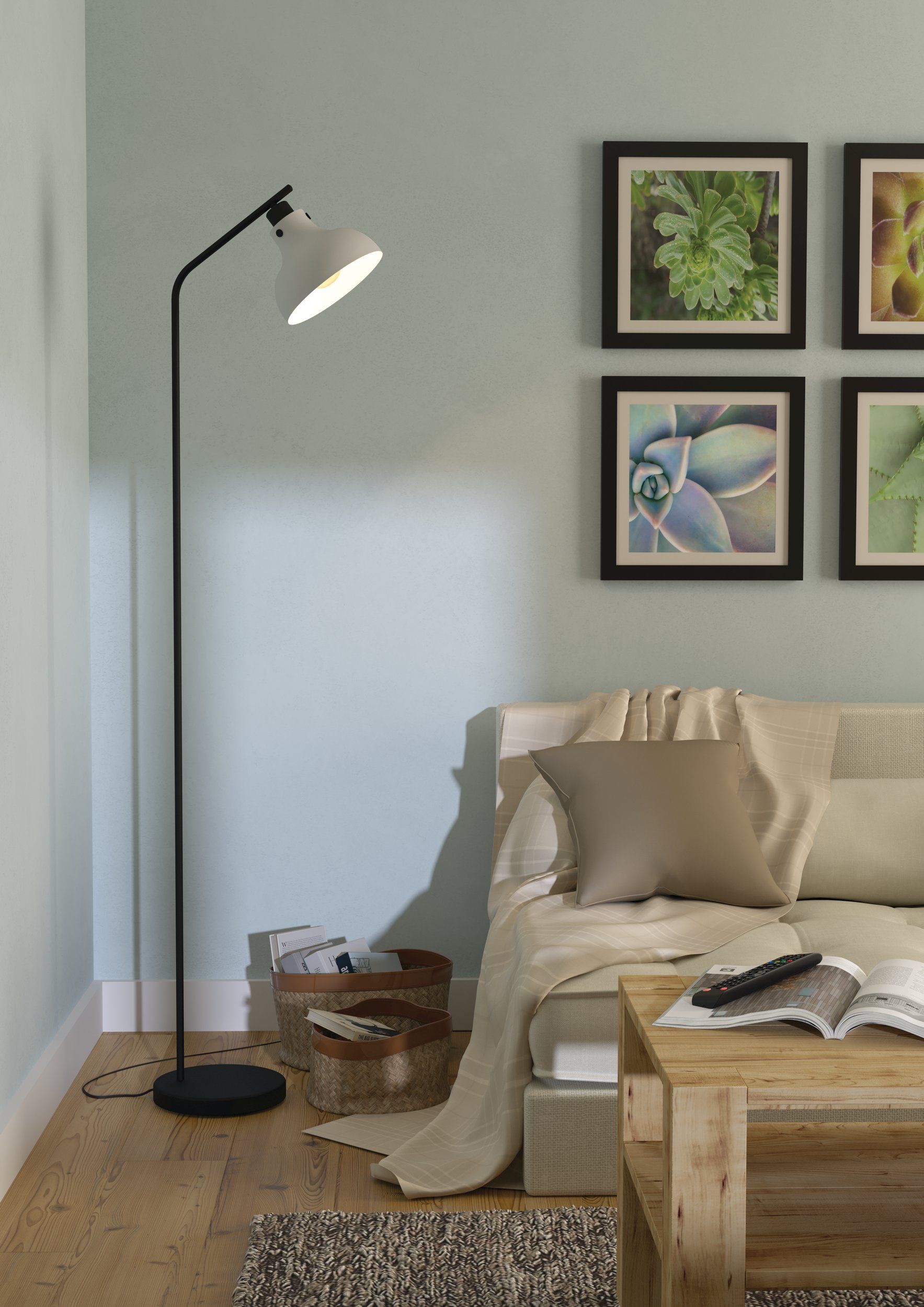 Eglo Matlock lampa stojąca 1x40 W czarna-szara 43844