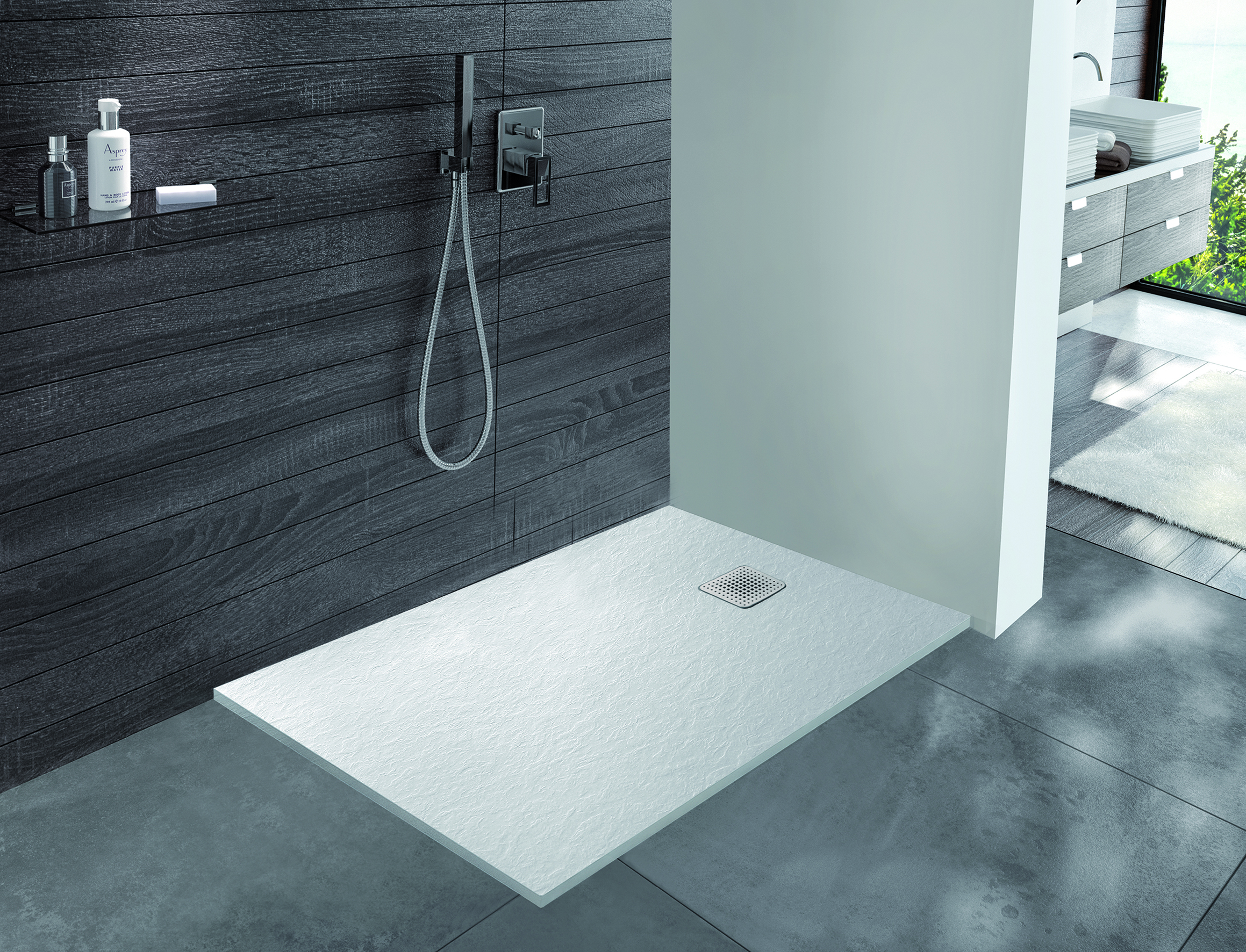 Sanplast Eco Mineral brodzik prostokątny 140x80 cm biały 645-581-0370-01-020