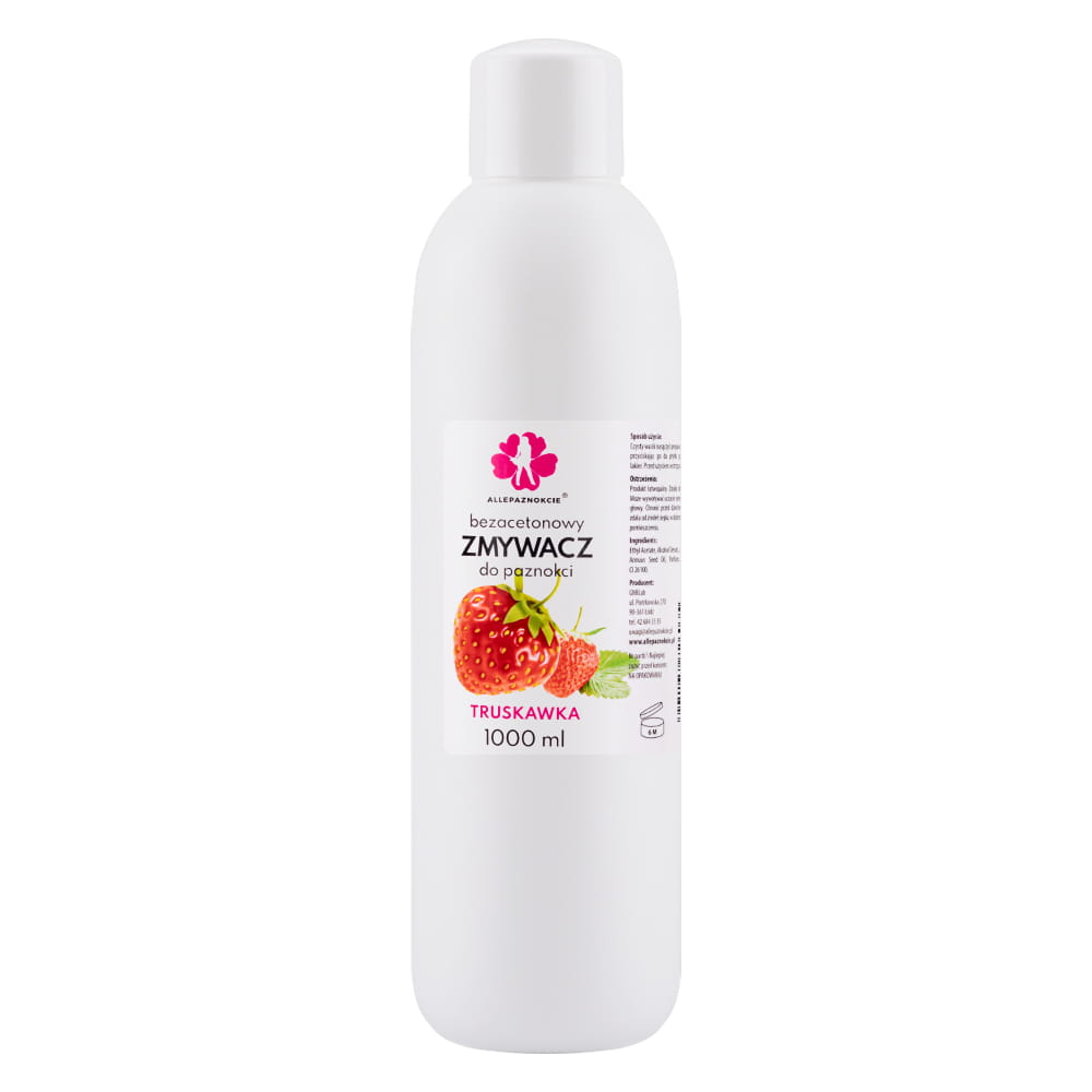 Zmywacz Allepaznokcie Truskawka 1000 ml