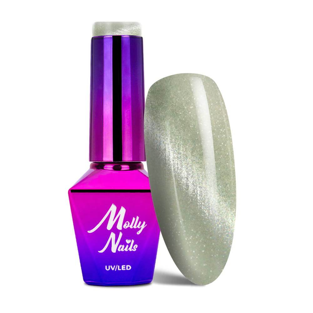 Lakier hybrydowy LED/UV Gel Polish Molly Nails Crystal Water Cat Eye Nr 162 8g