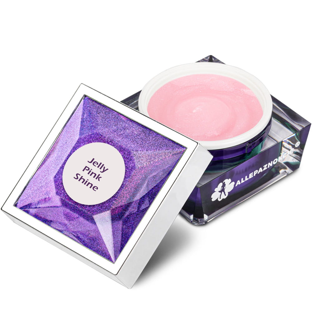 Żel budujący gęsty Jelly Pink Shine Allepaznokcie HEMA/Di-HEMA Free 50g