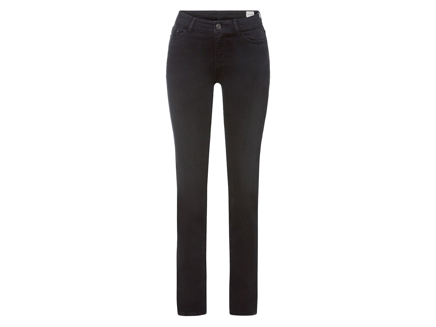 esmara Jeansy damskie slim fit Krótsze, Czarny, 46