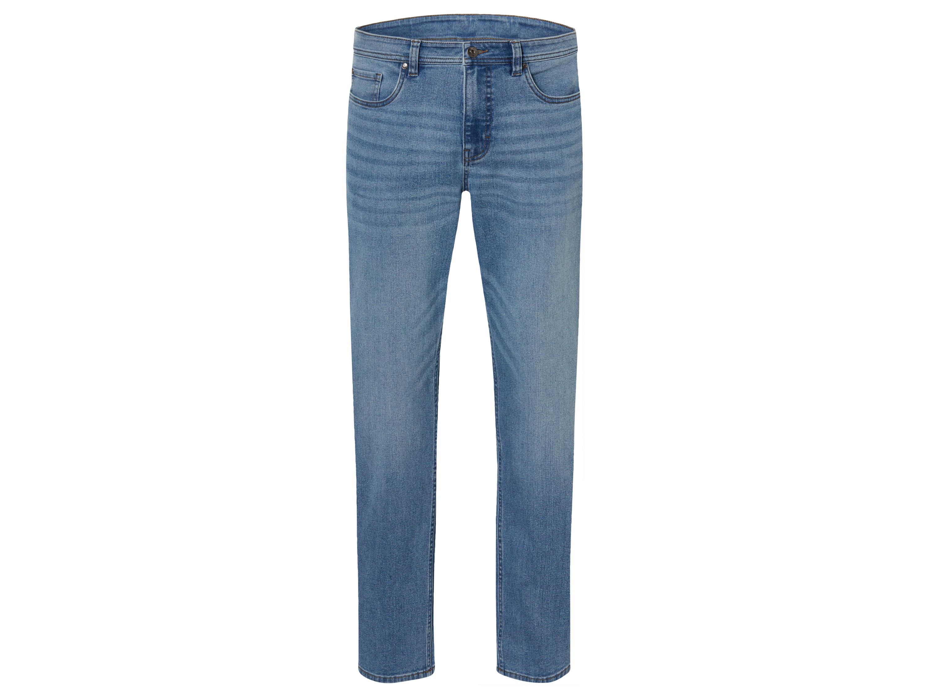 Livergy Jeansy męskie z bawełną, relaxed fit 50 34/32, Jasnoniebieski