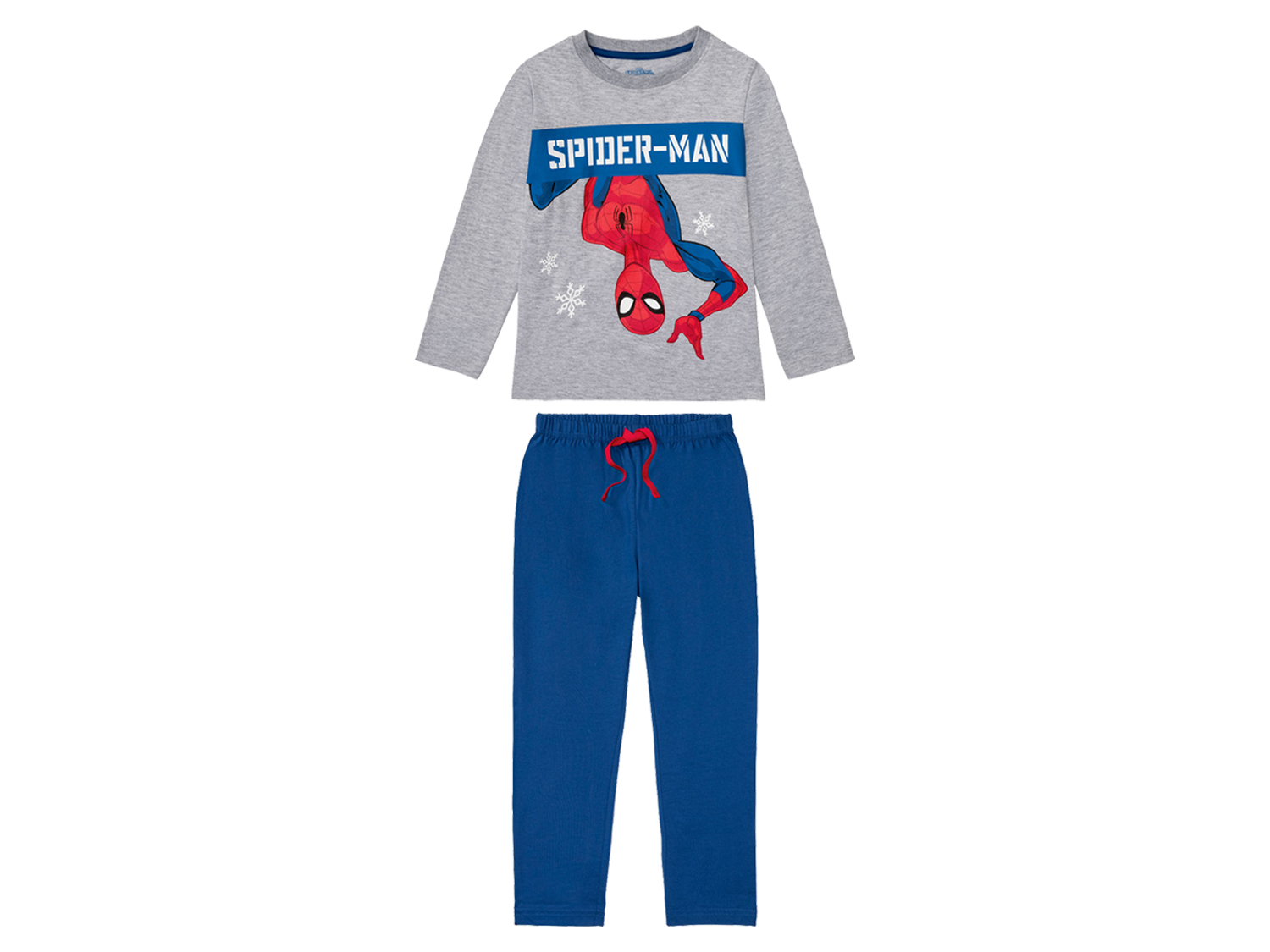 Piżama chłopięca z bohaterami bajek bluzka + spodnie, 1 zestaw Spiderman, 122/128