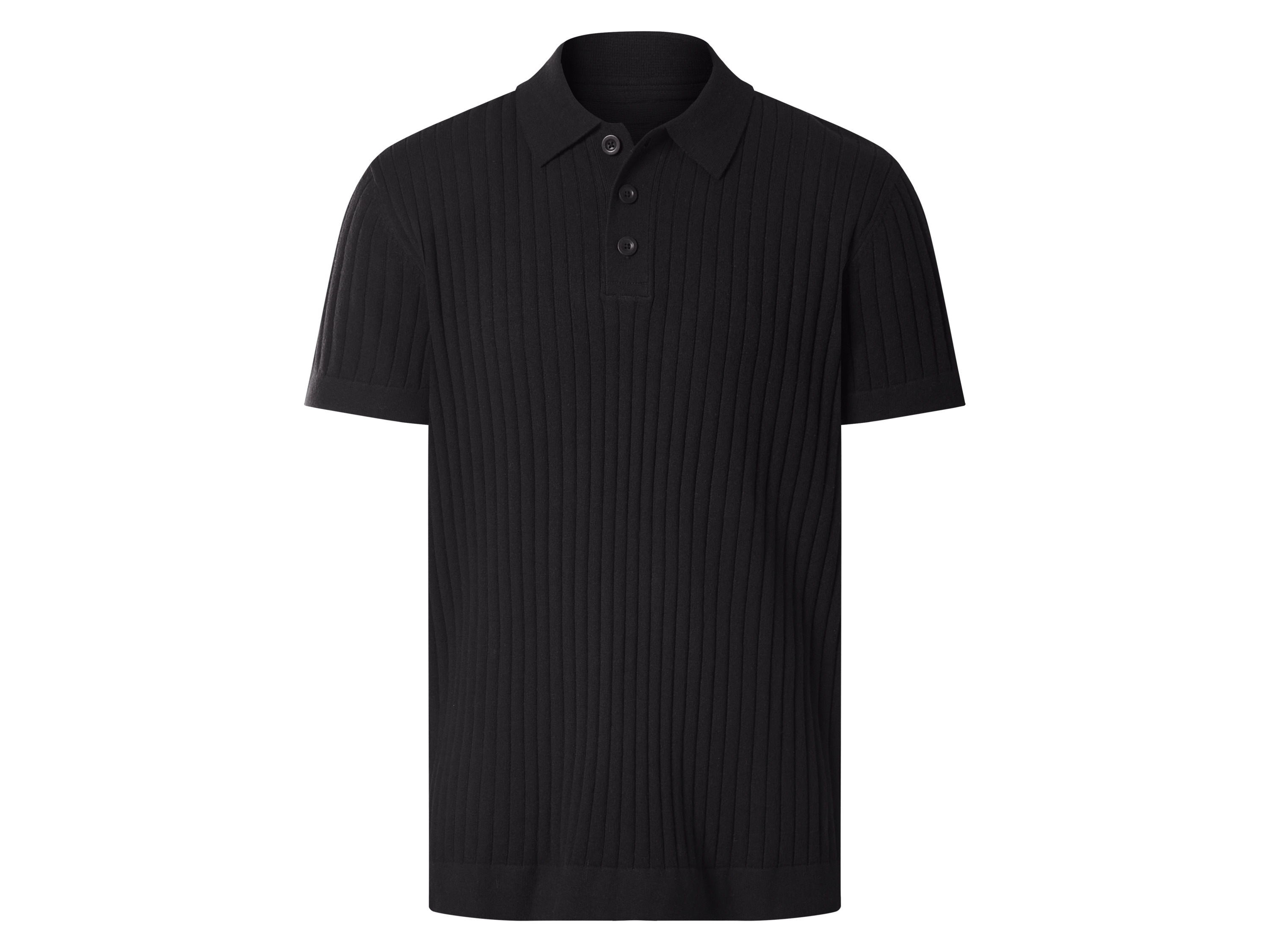 esmara Men Koszulka polo męska z dzianiny Czarny, XL 56/58