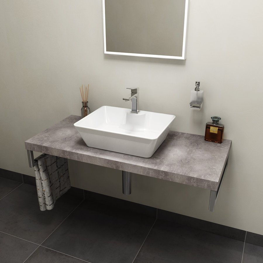 Darmowa Dostawa - Blat 90x49.5 cm grafit Sapho Avice AV097