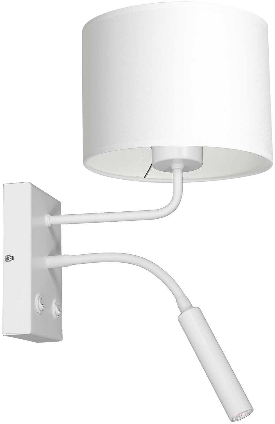 Darmowa Dostawa - Kinkiet 2x15 W biały Luminex Arden 3423