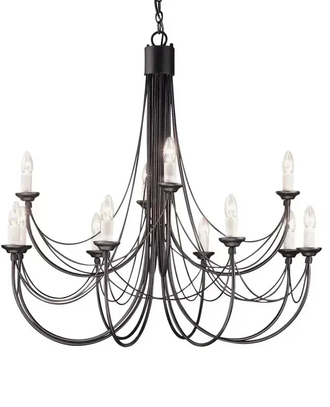 Darmowa Dostawa - Lampa wisząca x60 W czarna Elstead Lighting Carisbrooke CB12BLACK