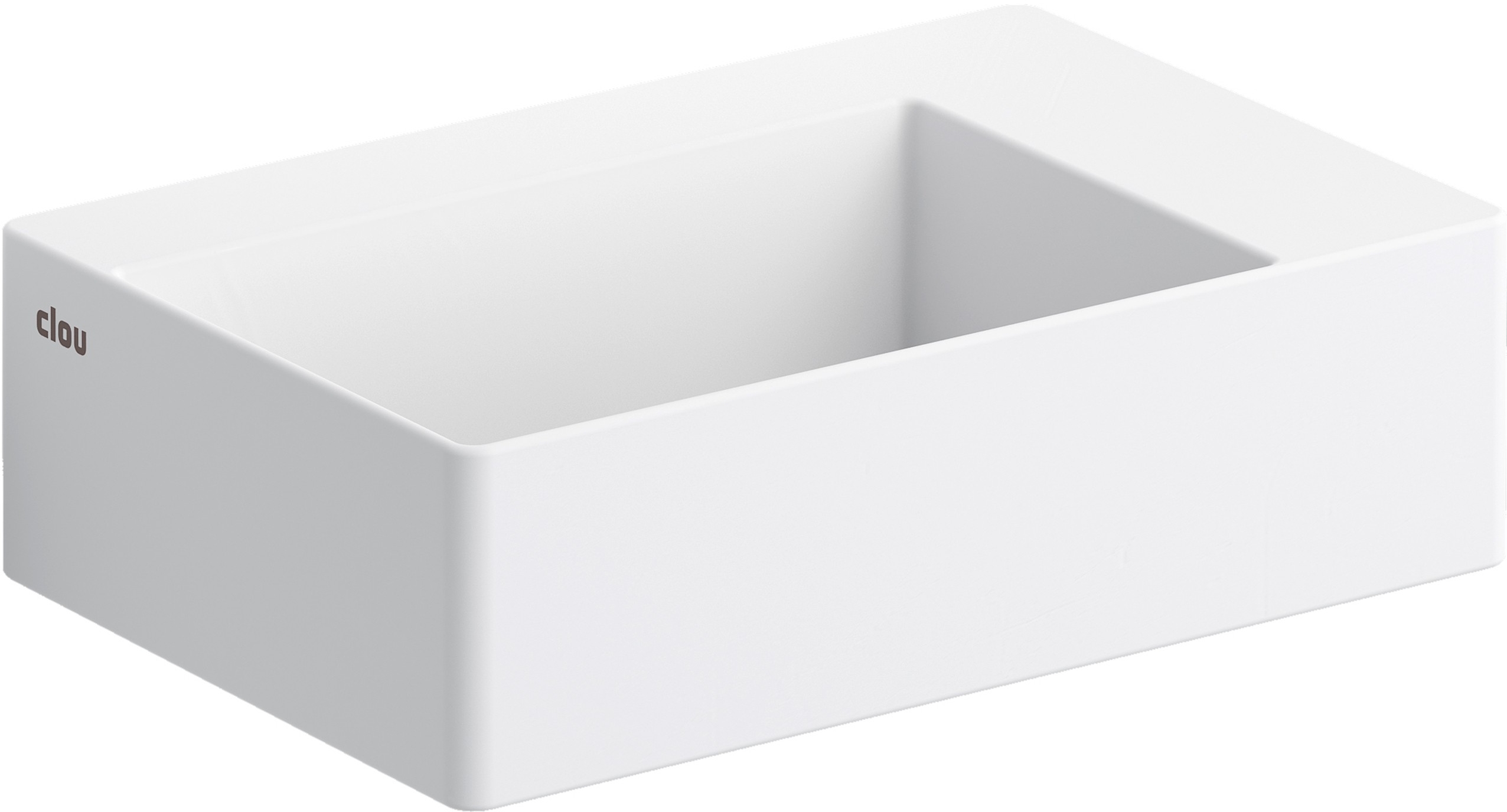 Darmowa Dostawa - Umywalka 35.5x24.5 cm prostokątna ścienna-nablatowa biała Clou New Flush CL0313420