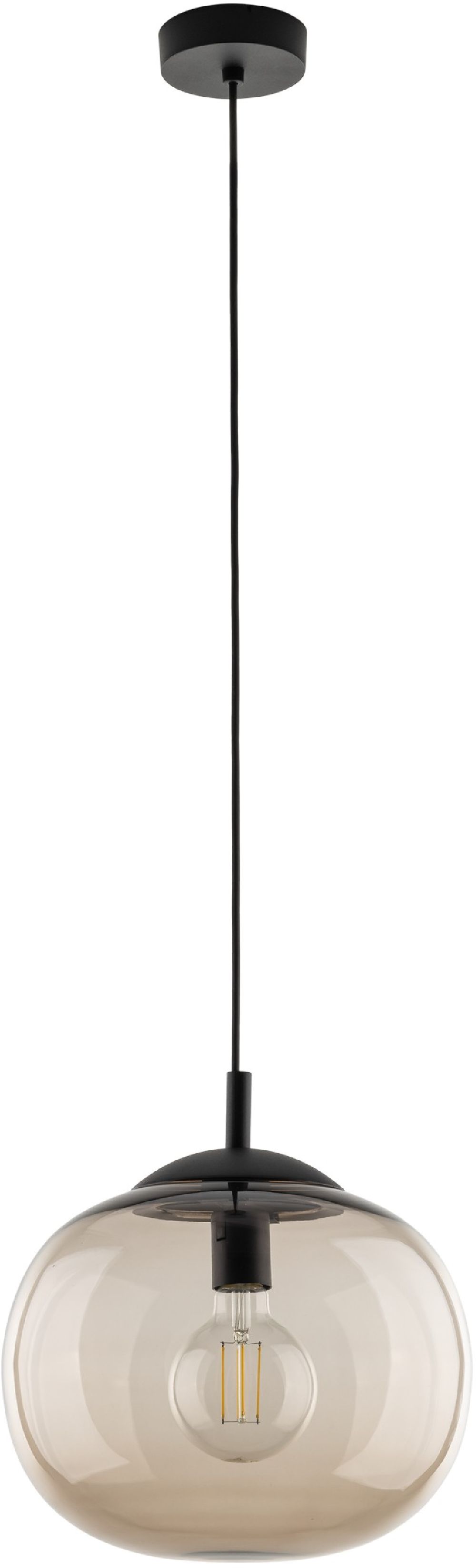 Darmowa Dostawa - Lampa wisząca 1x15 W bursztynowa TK Lighting Vibe 4677
