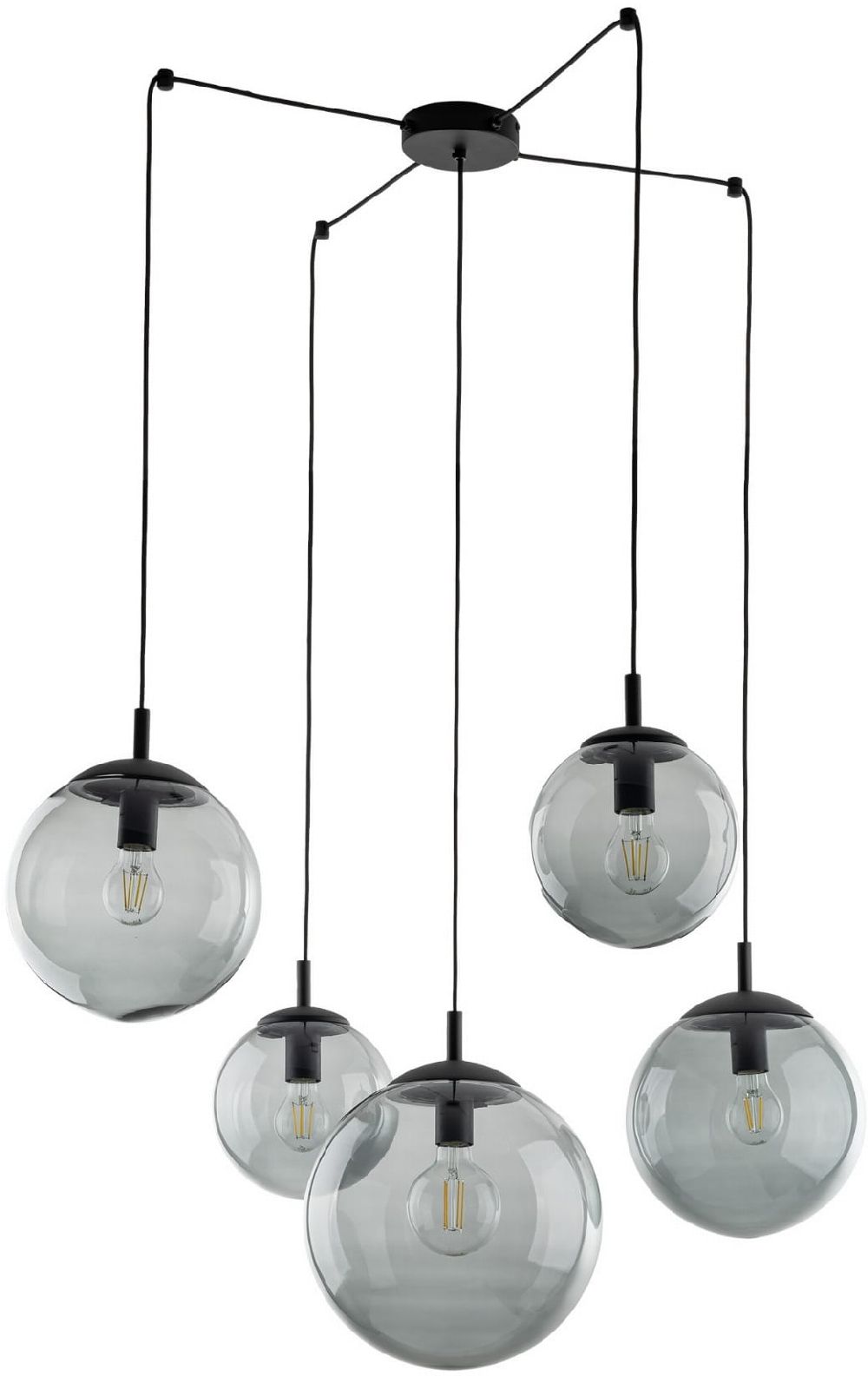 Darmowa Dostawa - Lampa wisząca 5x5 W czarny TK Lighting Esme 5382