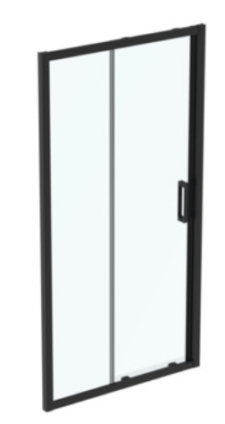 Darmowa Dostawa - Drzwi prysznicowe 105 cm rozsuwane czarny mat/szkło przezroczyste Ideal Standard Connect 2 K9274V3