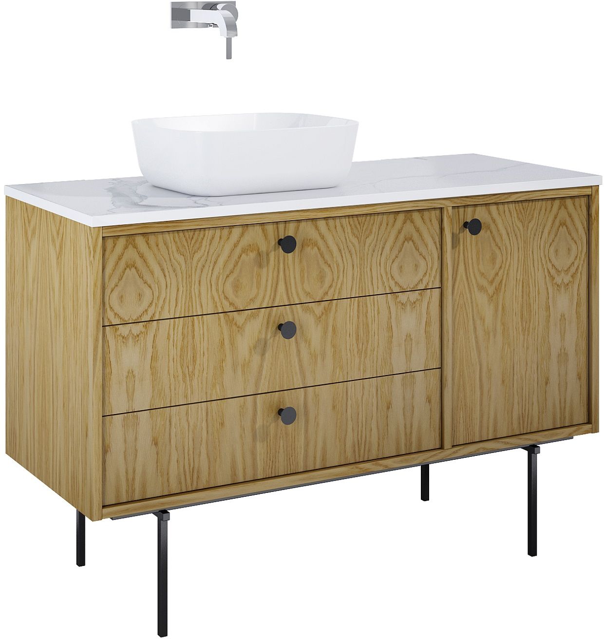 Darmowa Dostawa - Szafka 120x45.6x54 cm podumywalkowa wisząca dąb Elita Legacy RE011200096690