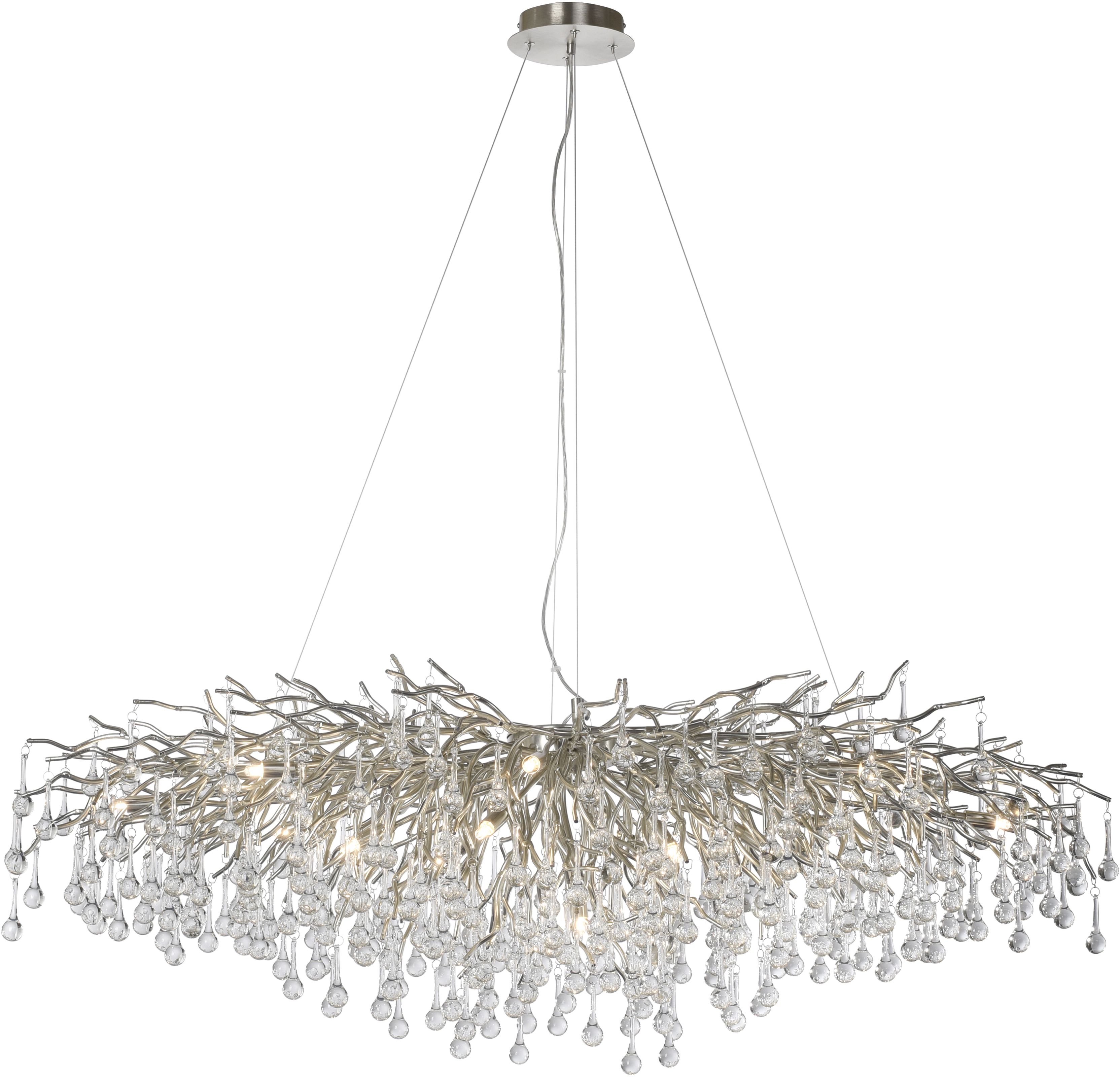 Darmowa Dostawa - Lampa wisząca powyżej 6x40 W stal Paul Neuhaus Icicle 203155