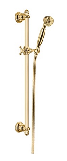 Darmowa Dostawa - Zestaw prysznicowy ścienny złoty Omnires Art Deco ARTDECOSGL
