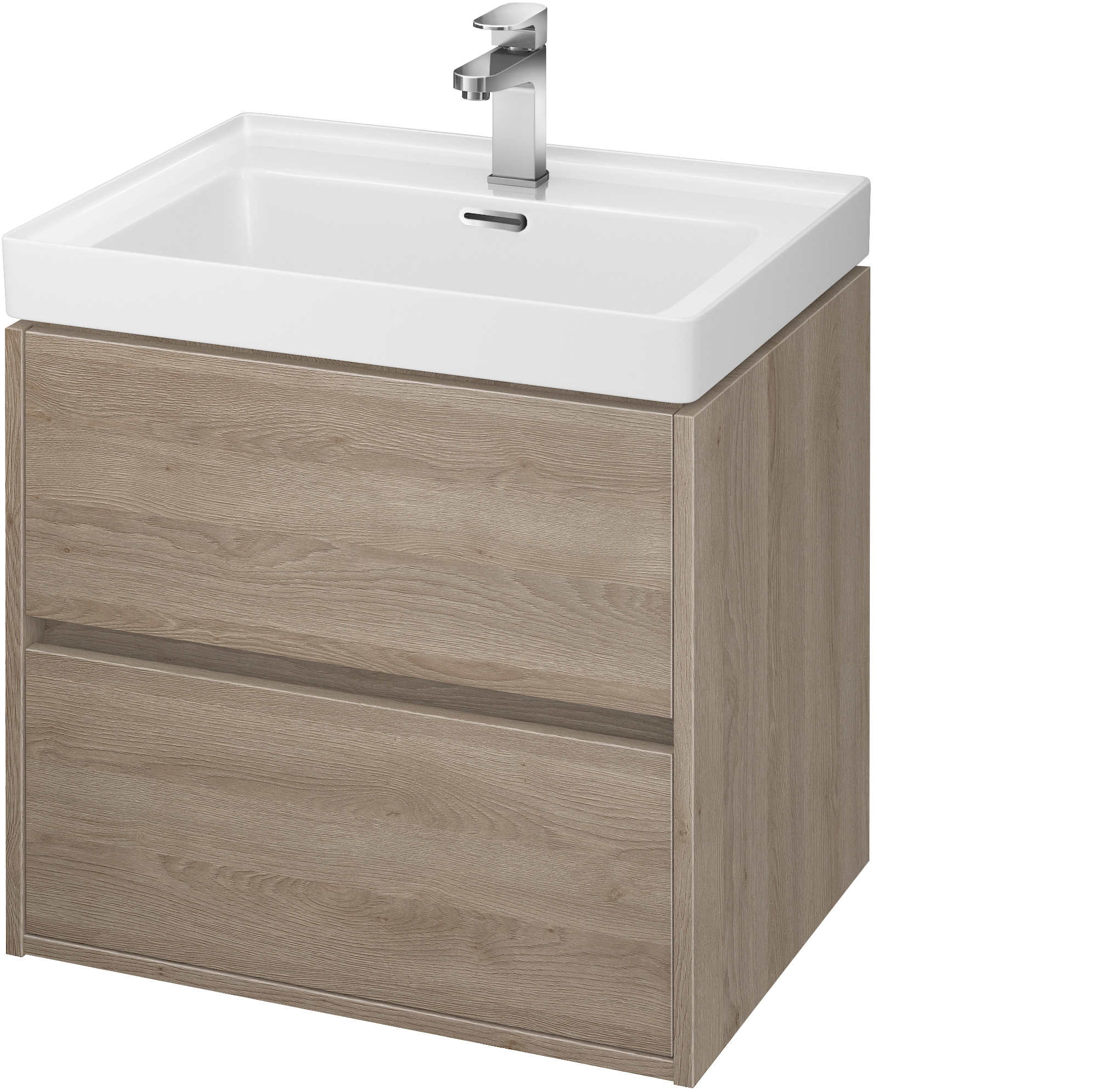 Darmowa Dostawa - Umywalka z szafką 60 cm dąb Cersanit Crea S801288