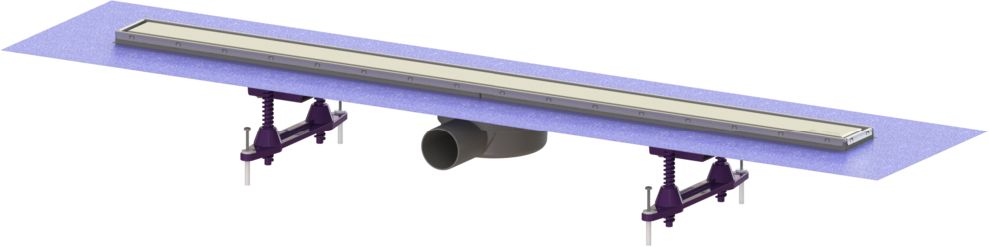 Darmowa Dostawa - Odpływ prysznicowy 95 cm Kessel Linearis Compact 4560065FM
