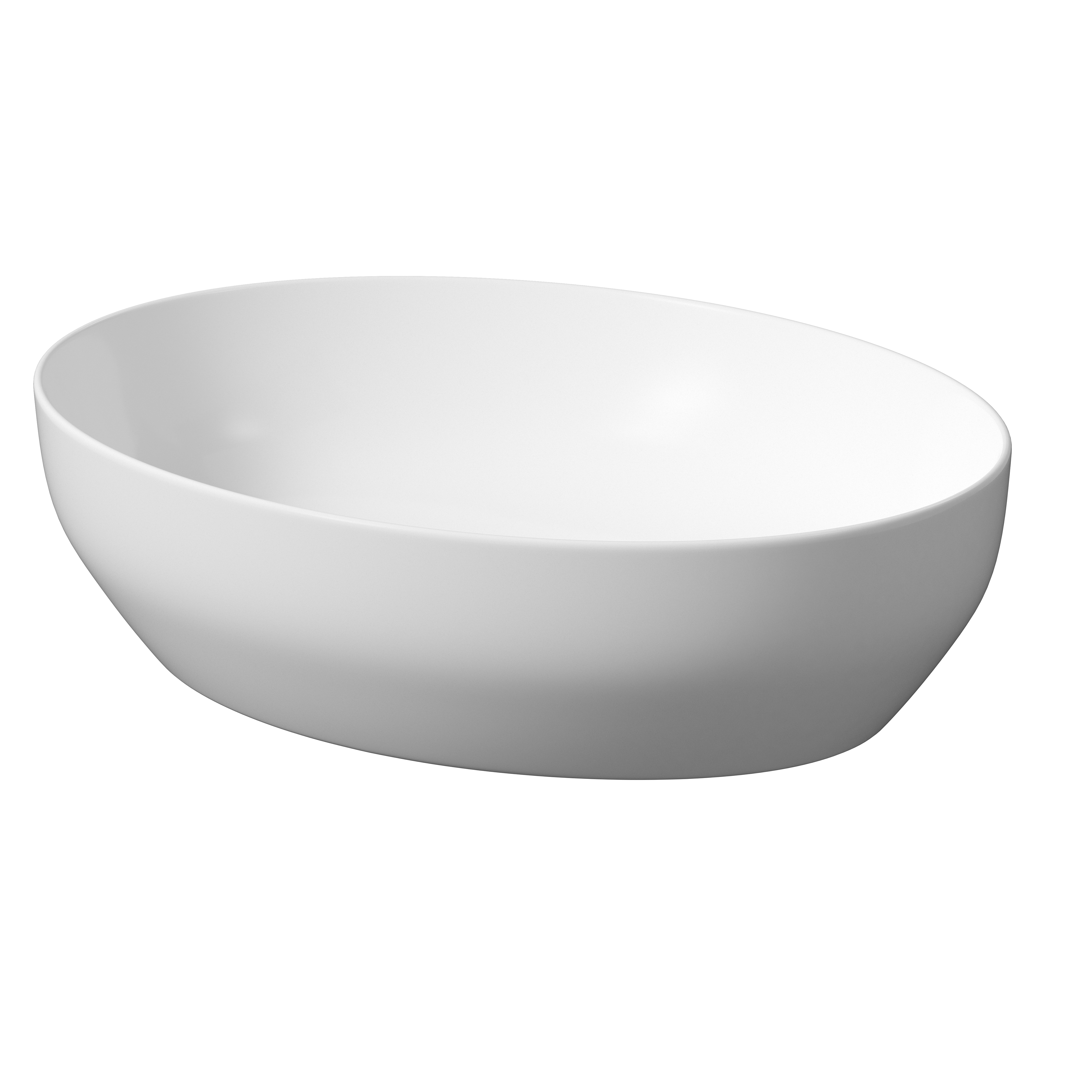 Darmowa Dostawa - Umywalka 50x38.5 cm owalna nablatowa biała Meissen Keramik Farva K712031