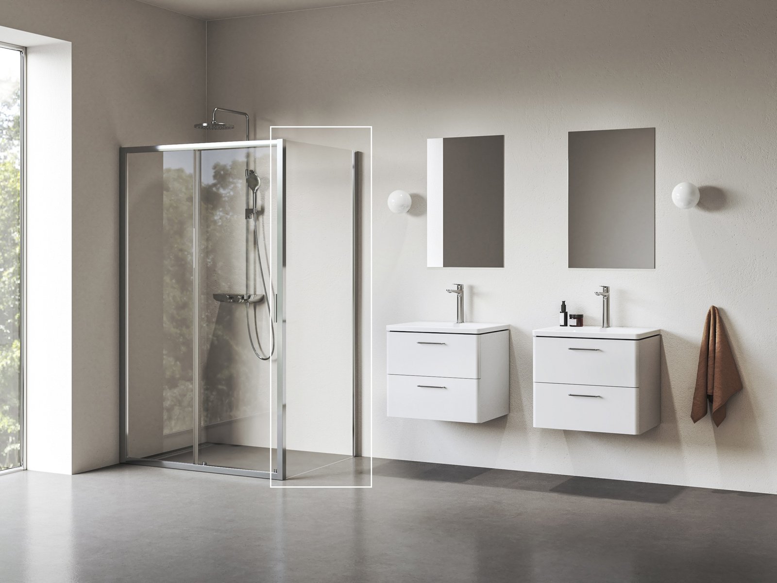 Darmowa Dostawa - Ścianka prysznicowa 100 cm aluminium połysk/szkło przezroczyste Ravak Blix II 9BMA0C00Z1