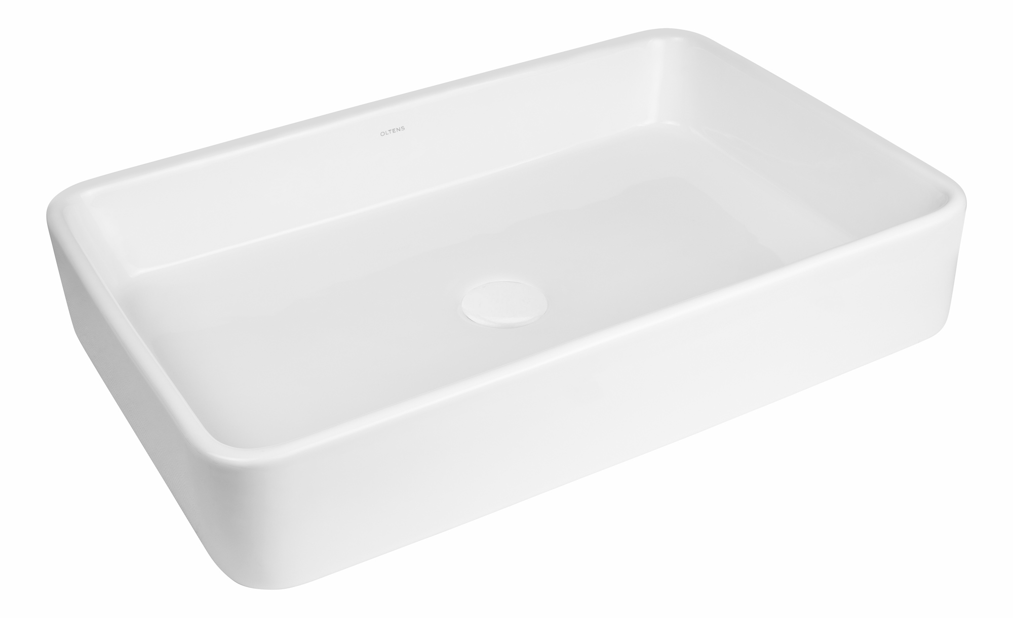 Darmowa Dostawa - Umywalka 60.5x35 cm prostokątna nablatowa biała Oltens Lustra 40306000
