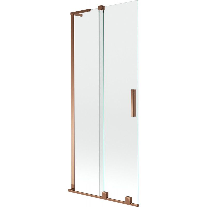Parawan nawannowy rozsuwany Mexen Velar L różowe złoto 85x150 cm 1 szt.