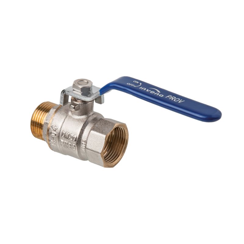 Zawór Kulowy do Wody CO Kurek Odcinający 140C GW/GZ 1"x1" INVENA Prov 1 szt.