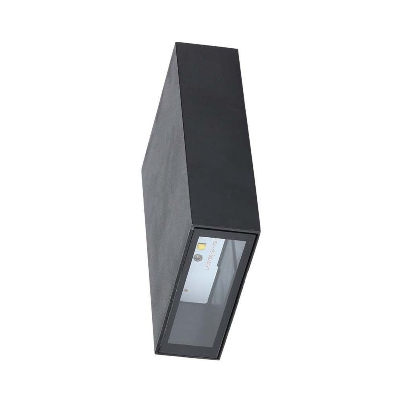 Kinkiet ścienny zewnętrzny V-TAC czarny LED 4W 6400K 400lm IP64 wym: 12,3 x 8,3 x 3 cm aluminium - 1 szt.