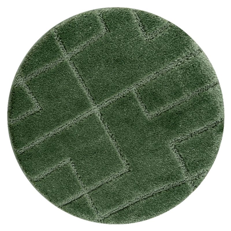 Dywanik łazienkowy Dywaniki łazienkowe RugsX koło 100 cm zieleń KPL325 1 szt.