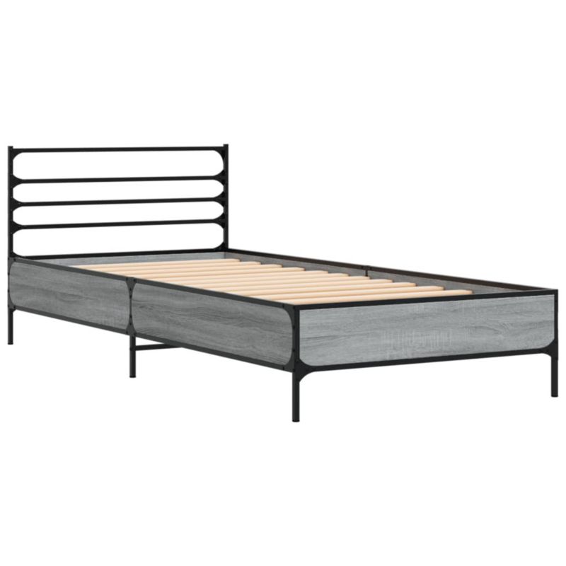 Łóżko metalowe WaszeMeble 90x190 cm szary WM-845630 1 szt.