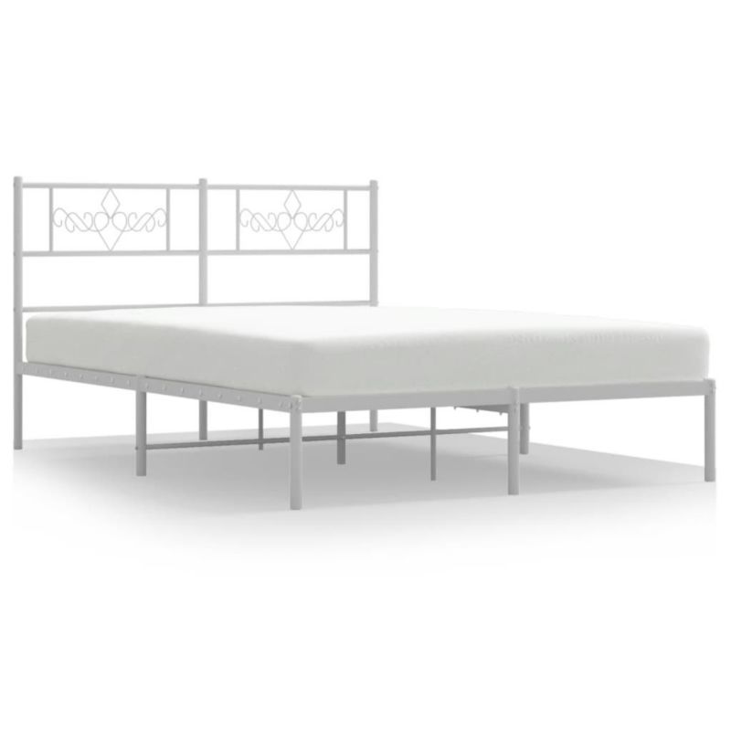 Łóżko metalowe WaszeMeble 135x190 cm biała WM-355315 1 szt.