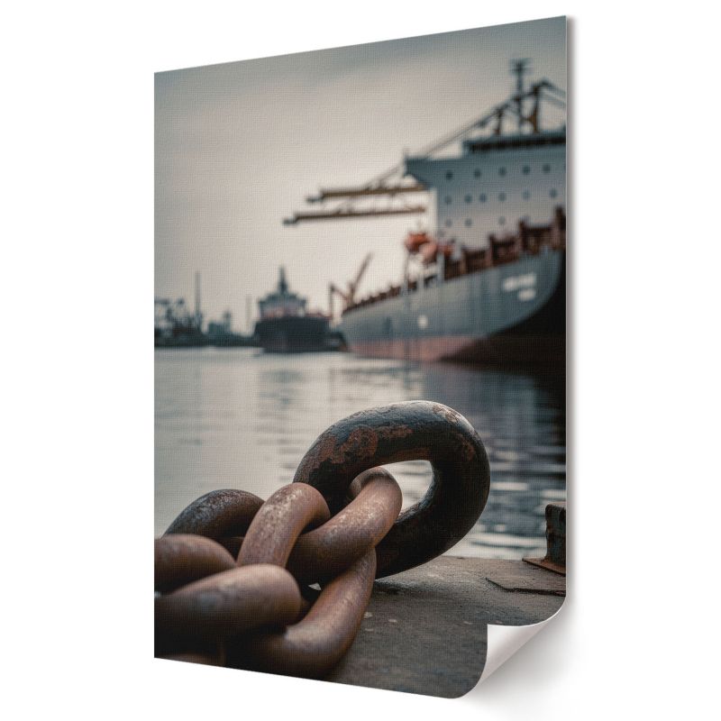Plakat canvas Wallfluent Format A2 Port industrial Artysta Hela 1 szt.