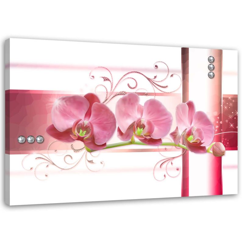 Obraz na płótnie Feeby Storczyki orchidea kwiaty abstrakcja 120x80cm 1szt